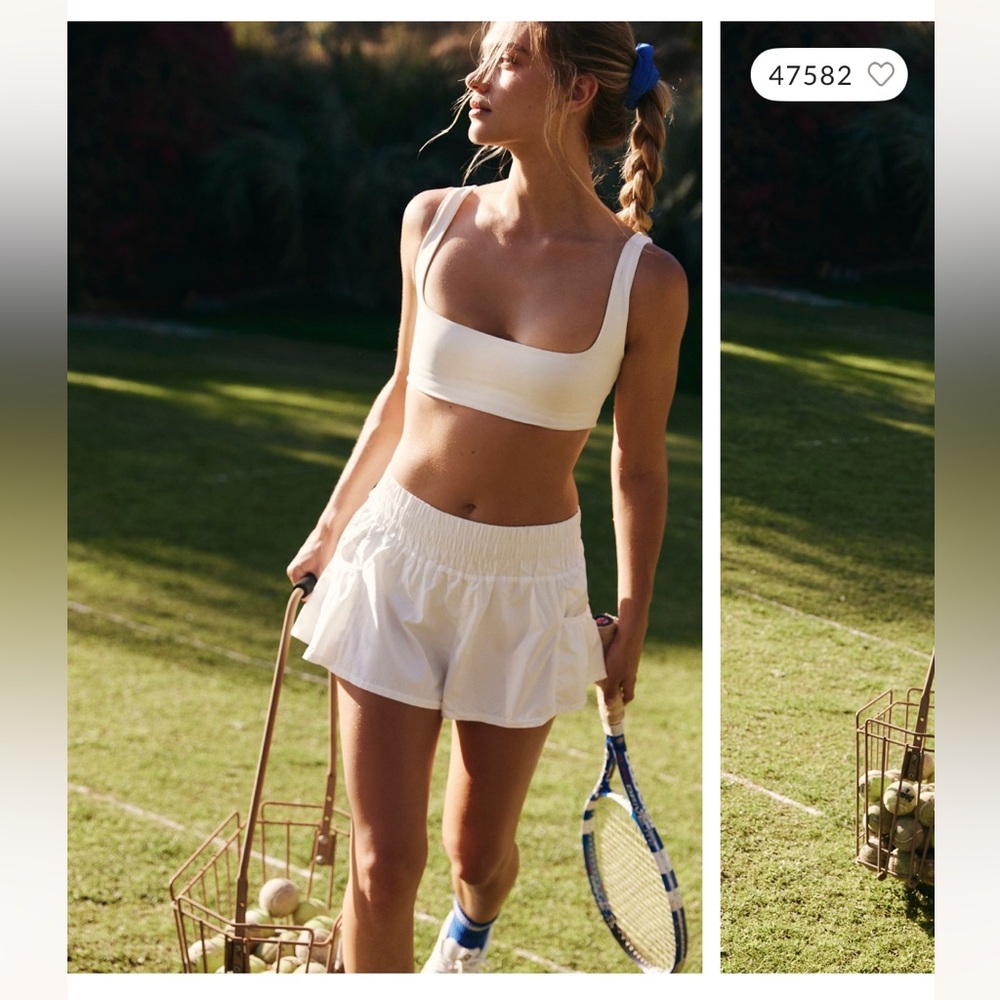 FP Movement by Free People White Get Your Flirt on Shorts